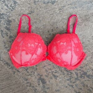 Victoria's Secret Vibrant Pink Lace Bra
